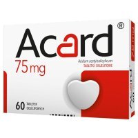 Acard tabletki dojelitowe 75 mg, 60 tbl