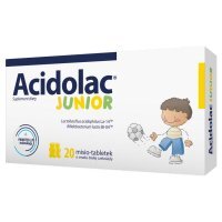 Acidolac Junior (biała czekolada), 20 tbl