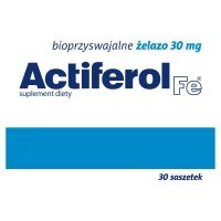 Actiferol Fe Suplement diety bioprzyswajalne żelazo 30 mg 45 g (30 sztuk)