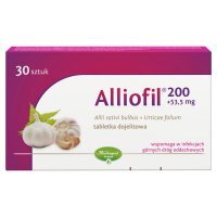 Alliofil 200 + 53,5 mg Tabletki dojelitowe 30 sztuk
