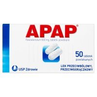 APAP, tabletki powlekane 0,5g, 50 tbl