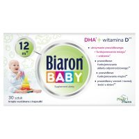 Biaron Baby 12 m+ Suplement diety krople wyciskane z kapsułki 30 sztuk