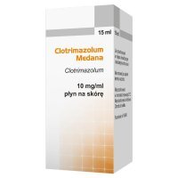 Clotrimazolum Medana płyn na skórę 10 mg/ml, 15 ml