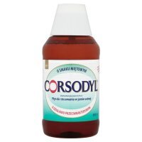 Corsodyl Płyn do stosowania w jamie ustnej 0,2 % w/v smak miętowy 300 ml