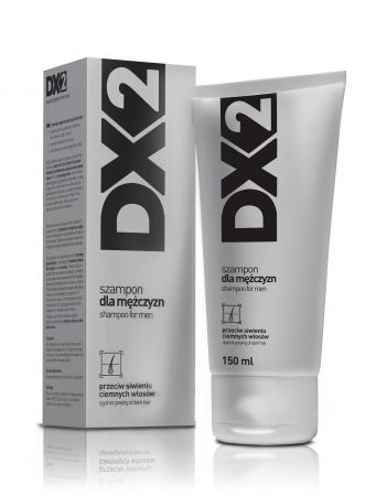 DX2 Szampon dla mężczyzn przeciw siwieniu ciemnych włosów, 150 ml