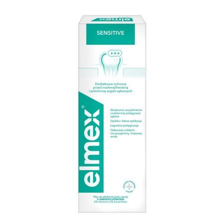 ELMEX Sensitive Plus Płyn do płukania jamy ustnej, 400 ml