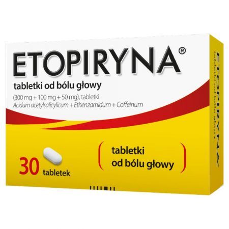 Etopiryna (300mg + 50mg + 100mg) tabletki, 30 tbl
