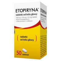 Etopiryna (300mg + 50mg + 100mg) tabletki, 50 tbl
