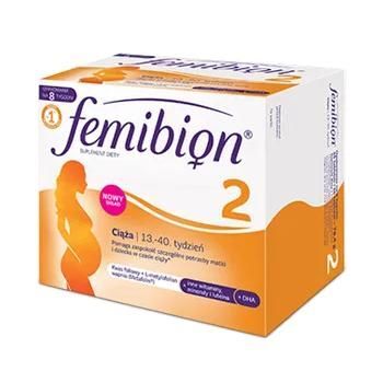 Femibion 2 Ciąża tabletki powlekane + kapsułki miękkie, 56 tbl + 56 kaps