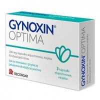 Gynoxin OPTIMA kapsułki dopochwowe miękkie 200 mg, 3 kaps.