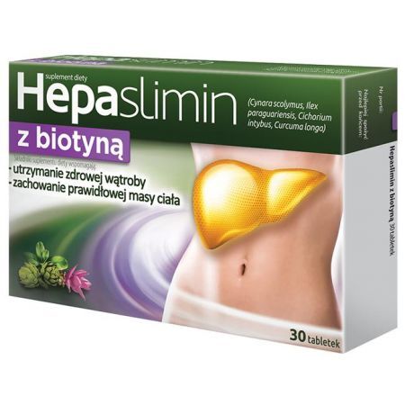 Hepaslimin z biotyną tabletki, 30 tbl