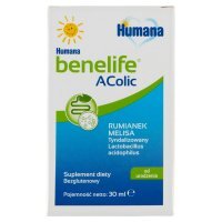 Humana benelife Suplement diety AColic od urodzenia 30 ml