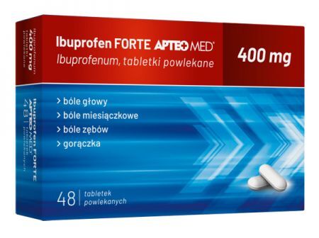 Ibuprofen APTEO MED tabletki powlekane 400 mg, 48 tbl