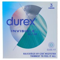 Prezerwatywy DUREX Invisible Close Fit, 3 szt.