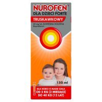 Nurofen dla dzieci Forte Zawiesina doustna o smaku truskawkowym 150 ml