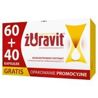 Żuravit x 100 kaps. elast. /pakiet 60+40 kaps. gratis/