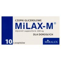 Milax-M Czopki glicerolowe dla dorosłych 2500 mg 10 sztuk