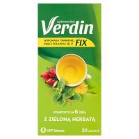 Verdin Fix Suplement diety kompozycja 6 ziół z zieloną herbatą 36 g (20 x 1,8 g)