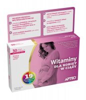 Witaminy dla kobiet w ciąży APTEO tabletki powlekane, 30 tbl