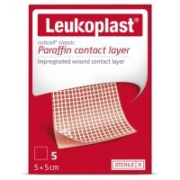 Leukoplast Cuticell Paraffin plastry impregnowane parafiną 5x5cm, 5 szt.