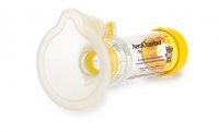 Inhalator Aerochamber Plus Flow VU z maską dla dzieci (żółty)