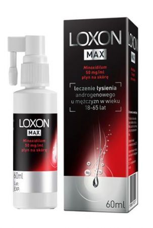 Loxon MAX (Loxon 5%) płyn na skórę głowy, 60 ml