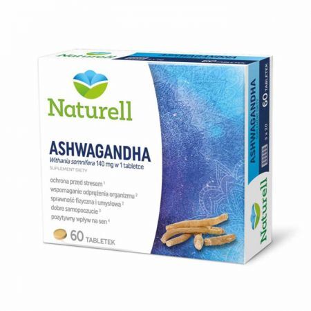 NATURELL Ashwagandha tabletki, 60 tbl