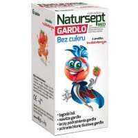 Natursept Med GARDŁO lizaki bez cukru o smaku truskawkowym, 6 szt.