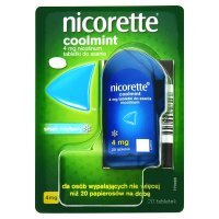 Nicorette Coolmint Tabletki do ssania 4 mg 20 sztuk