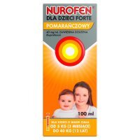 Nurofen dla dzieci Forte Zawiesina doustna o smaku pomarańczowym 100 ml