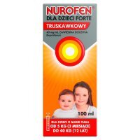Nurofen dla dzieci Forte Zawiesina doustna o smaku truskawkowym 100 ml