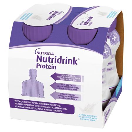 Nutridrink Protein Żywność specjalnego przeznaczenia medycznego neutralny 500 ml (4 x 125 ml)