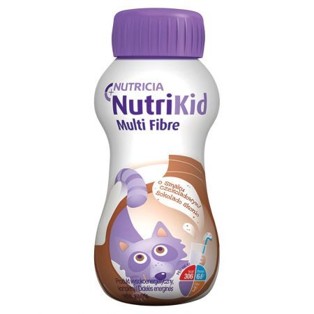 NutriKid Multi Fibre Żywność specjalnego przeznaczenia medycznego czekolada 200 ml