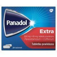 Panadol Extra tabletki powlekane 500 mg + 65 mg, 24 tbl