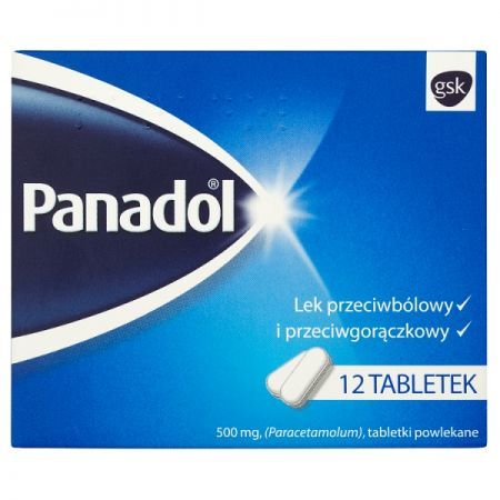 Panadol, tabletki powlekane 500 mg, 12 tbl