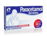 Paracetamol Farmina czopki dla niemowląt 50 mg, 10 szt.