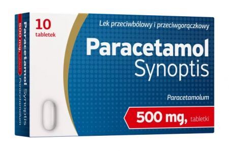 Paracetamol Synoptis tabletki 500 mg, 10 tbl