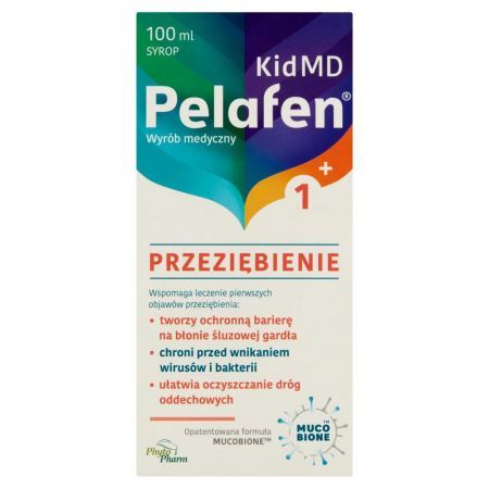 Pelafen Wyrób medyczny przeziębienie syrop o smaku malinowym 30 ml