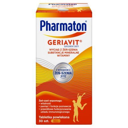 Pharmaton Geriavit Suplement diety 23,19 g (30 x 0,773 g)
