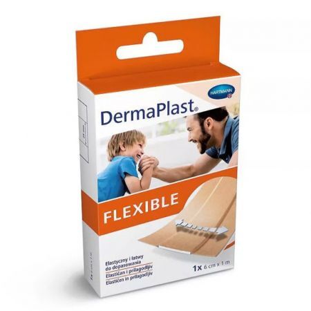 Plaster DermaPlast Flexible 1m x 6cm, 1 szt.