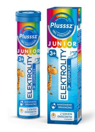 Plusssz Junior Elektrolity Complex tabletki musujące, 20 tbl