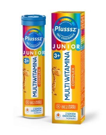 Plusssz Junior Multiwitamina Complex tabletki musujące, 20 tbl