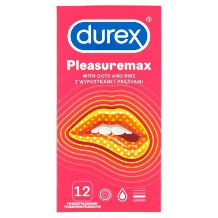 Prezerwatywy DUREX Pleasuremax, 12 szt.