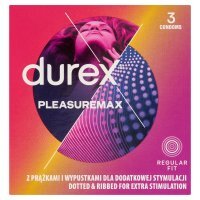 Prezerwatywy DUREX Pleasuremax, 3 szt.