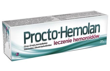 Procto-Hemolan krem 50 mg + 20 mg / g, 20 g