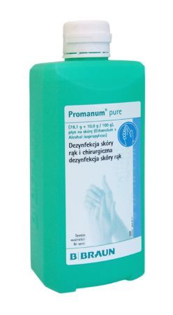 Promanum Pure, środek do higienicznej i chirurgicznej dezynfekcji rąk, 500 ml