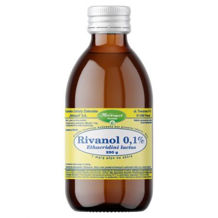 Rivanol 0,1 % 1 mg/g Płyn na skórę 250 g