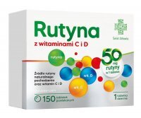 Rutyna z witaminami C i D ŚWIAT ZDROWIA, 150 tbl