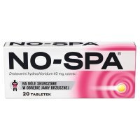 Sanofi No-Spa 40 mg Tabletki 20 sztuk