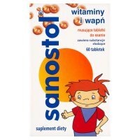 Sanostol Suplement diety witaminy i wapń 72 g (60 sztuk)